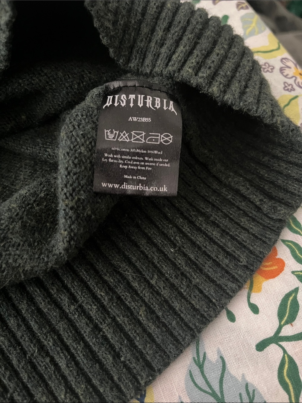 Disturbia Fable Mushroom Embroidered Sweater XL - Picture 9 of 9
